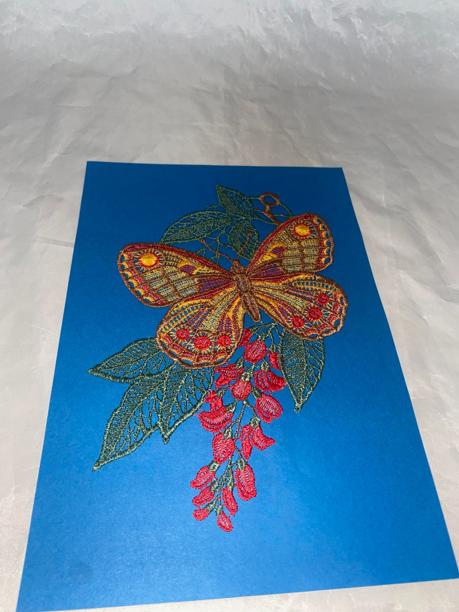 Red Butterfly Linen Wall Hanging – Polish Pottery Pantry