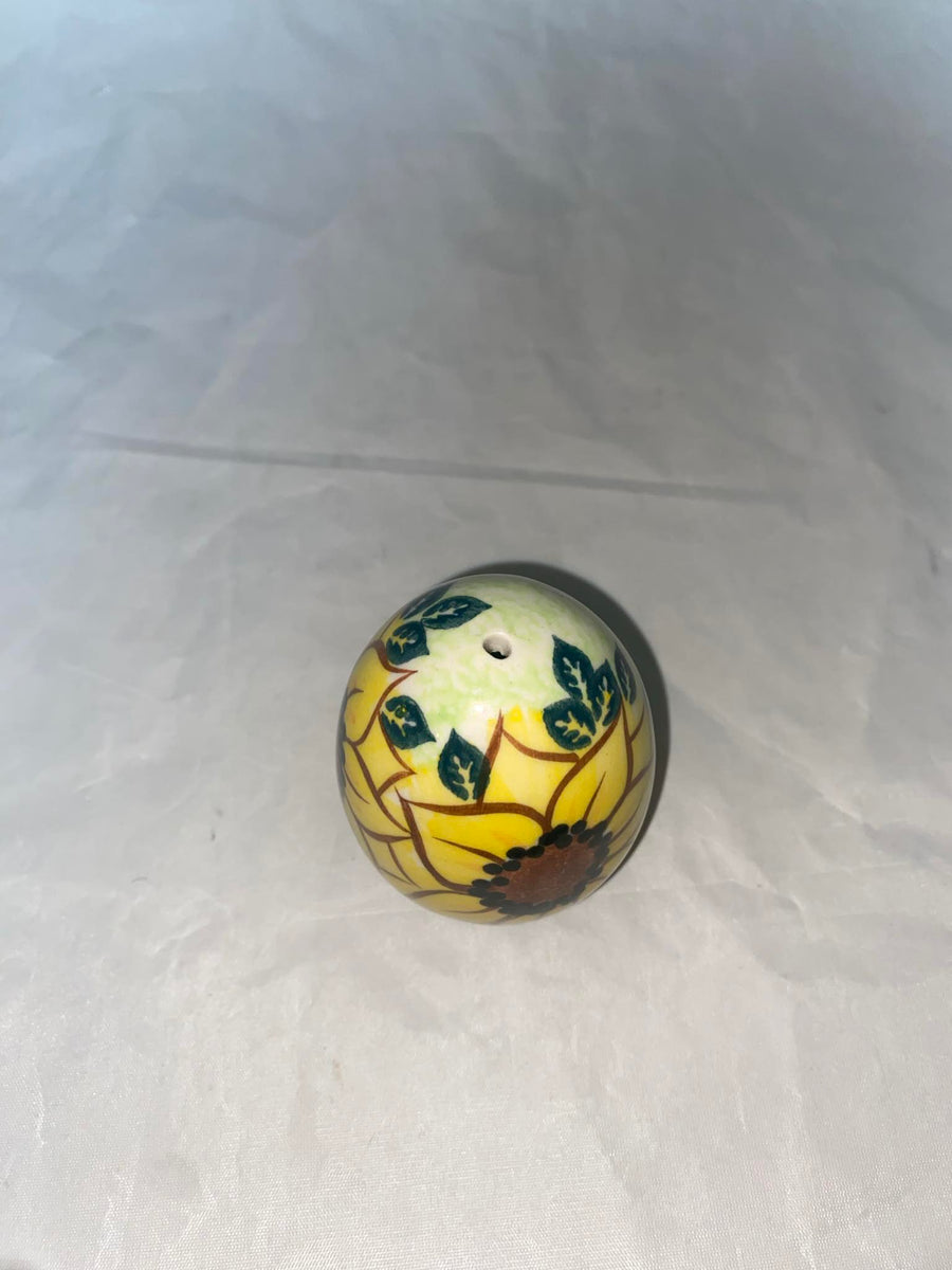 Sunflower Pepper Shaker - Pattern Sunflower – Polish Pottery Pantry