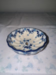 Blue Cherry Sm. Scalloped Bowl - Shape 023 - Pattern Blue Cherry (2222)