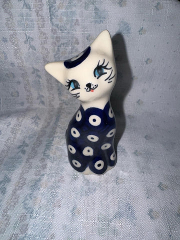 Owls Eye Cat Figurine - Pattern Owls Eye