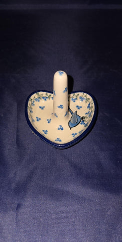 Mountain Bluebird Ring Holder - Shape 904 - Pattern Mountain Bluebird