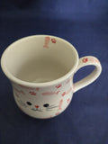 Moja Mug Pink Cat Face with Fish and Paws