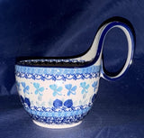 Ceramika Artystyczna Blue Pansy Loop Mug - Shape: 845 - Pattern: Blue Pansy (2751X)