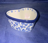 Ceramika Artystyczna Pretzel Small Heart Bowl - Shape: A45 - Pattern: Pretzel (16X)