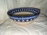 Swirling Stars 8” Pedestal Bowl - Shape: D56 - Pattern: Swirling Stars (367)