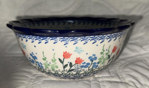 Spring Bouquet 7” Scalloped Bowl - Shape: 288 - Pattern: Spring Bouquet (2903X)