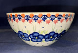 Ceramika Bona Blue Poppy Yarn Bowl - Shape: 218 - Pattern: Blue Poppy