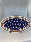 Stars & Stripes Oval Tray - Shape GU114 - Pattern Stars & Stripes