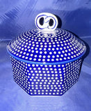 Manufaktura Blue Elegance Large Pretzel Box - Shape: P-108 - Pattern: Blue Elegance (70MI)