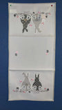 German Linen Table Runner - Rabbit Buns - 16 by 55