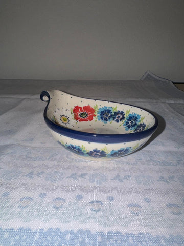 Flower Celebration Handled Spoon Rest - Shape 174 - Pattern Flower Celebration