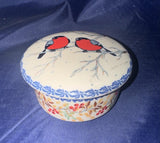 Ceramika Artystyczna U4908 Round Trinket/Jewelry Box - Shape: 140 - Pattern: U4908