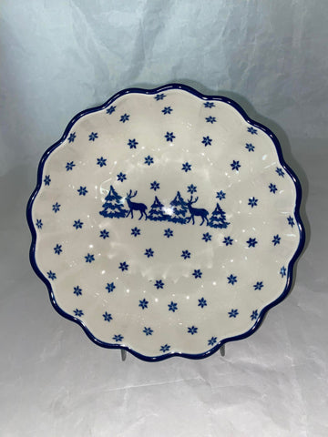 Reindeer Scalloped Bowl - Shape 974 - Pattern Reindeer