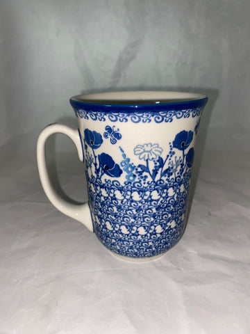 Blue Poppy Bistro Mug - Shape 812 - Pattern Blue Poppy