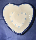 Ceramika Artystyczna Tiny Vines Heart Dish - Shape: A45 - Pattern: Tiny Vines (1822X)