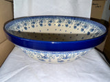 Blue Grapevine 11” Kitchen Bowl - Shape: 055 - Factory: Ceramika Artystyczna