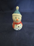 Moja Small Light Blue Snowman Figurine Unikat