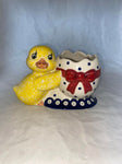 Yellow Duck with Egg Holder - Pattern Yellow Duck