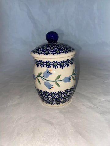 Blue Tulip .25L Canister - Shape P-095 - Pattern Blue Tulip