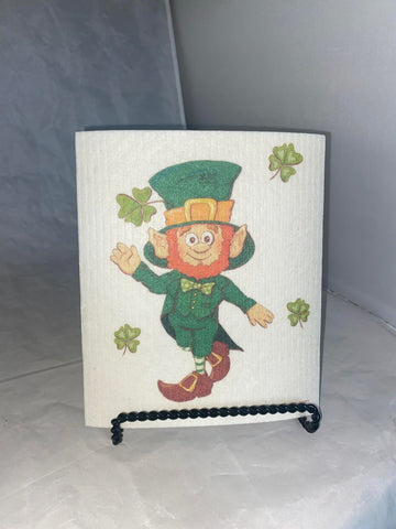 Leprechaun Swedish Dish Towel