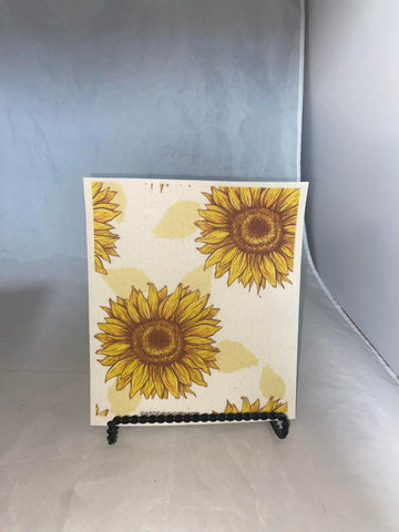 Sunflower Swedish Dish Towel