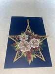 Star Flower Linen Wall Hanging