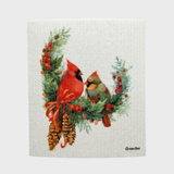 Cardinal Couple Swedish Dishcloth | Sponge Cloth