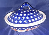 Zaklady Stars & Stripes Covered Baker - Shape: GU1156 - Pattern: Stars & Stripes (GU1001)