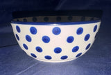 Ceramika Artystyczna Polka Dot Delight Ice Cream Bowl - Shape: 017 - Pattern: Polka Dot Delight (61X)