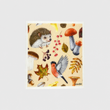 Hedgehog and Bird Swedish Dishcloth | Reusable Paper Towel