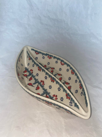 Cardinal Divided Dish - Shape P-208 - Pattern Cardinal (GILE)