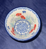 Ceramika Artystyczna Red Poppy with Daisies Small Straight Bowl - Shape: E95 - Pattern: Red Poppy with Daisies (2901X)