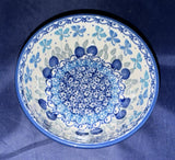 Ceramika Artystyczna Blue Orchids Ice Cream Bowl - Shape: 017 - Pattern: Blue Orchids (2898)