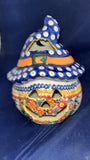 Vena U477 Small Luminary Pumpkin with Hat - Shape: 575 - Pattern: U477