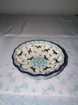 Dog Sm. Scalloped Bowl - Shape 023 - Pattern Dog (2680)