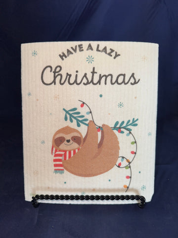 Sloth Swedish Dish Towel
