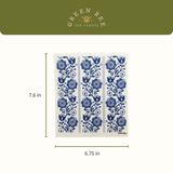 Blue Flowers Swedish Dishcloth | Sponge Cloth