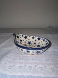 Blue Star Handled Spoon Rest - Shape 174 - Pattern Blue Star (359)