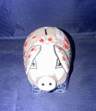 Ceramika Artystyczna Coral Bell Pig Bank - Shape: 155 - Pattern: Coral Bell (1437)