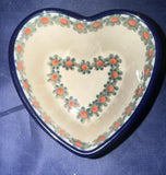 Ceramika Artystyczna Primrose Heart Dish - Shape: A45 - Pattern: Primorse (854A)