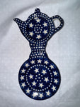 Blue with White Stars teabag holder