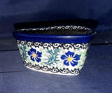 Ceramika Artystyczna Violet Heart Dish - Shape: A45 - Pattern: Violet (1538X)