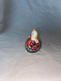 Red Flower Chicken Pepper Shaker - Pattern Red Flower