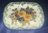 Kalich Sunflower Square Dish - Pattern: Sunflower
