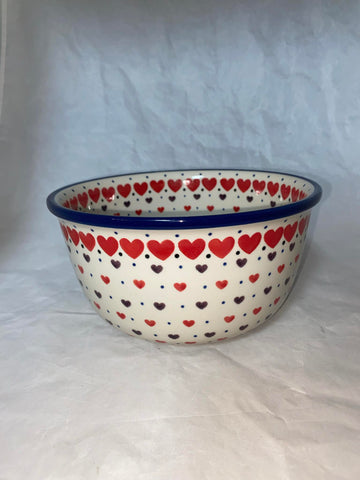 Heart Md. Kitchen Bowl - Shape 212 - Pattern Heart (2108X)