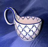 Ceramika Artystyczna Blue Lattice Loop Mug - Shape 845 - Pattern Blue Lattice (27)