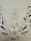 German Runner 16 by 36 Inches White Candle