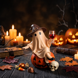 Halloween Ghost Wine Glass Resin Tabletop Decor: Ghost