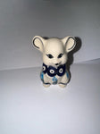 Blue Tulip Mouse Figurine - Pattern Blue Tulip