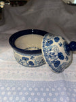 Blue Poppy Canister with Lid - Pattern Blue Poppy